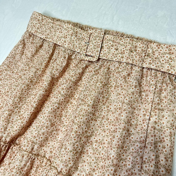 SHOW ME YOUR MUMU Miley Midi Skirt Cream Size Floral XXL - Picture 4 of 9